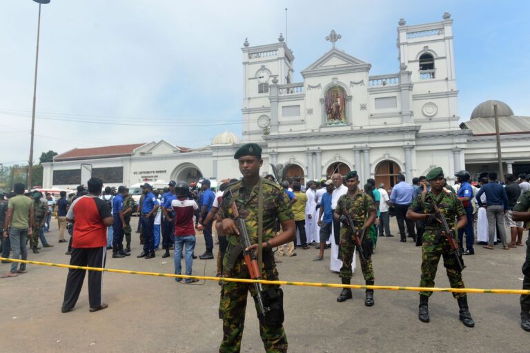 Sri Lanka: law enforcement assault on targets linked to Easter attack